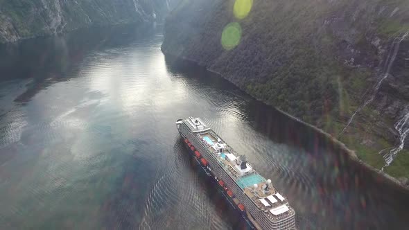 Geiranger Fjord And Cruiseship 6