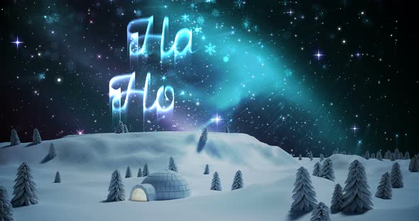 Illustration of christmas greeting with happy holidays message 4k alt