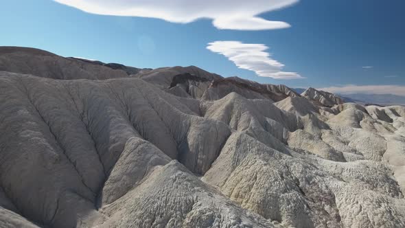 Death Valley, California, USA - Twenty Mule Team Canyon (aerial view) alt