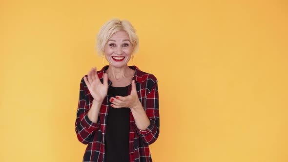 Bravo Applause Grimacing Woman Well Done Skeptic alt