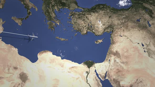 Commercial Plane Arrives To Limassol Cyprus alt