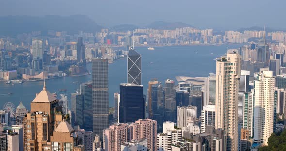 Hong Kong city at the peak alt