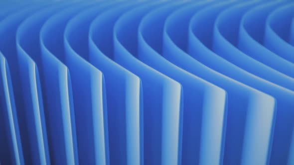 Abstract 3d Paper Lines Blue Background