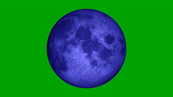 Blue Moon green screen background