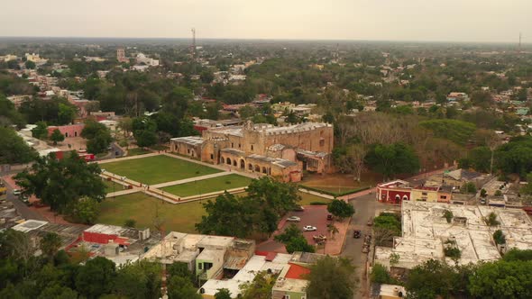 Slide and Pan Footage of Medieval Landmark Old Convent of San Bernardino De Siena alt