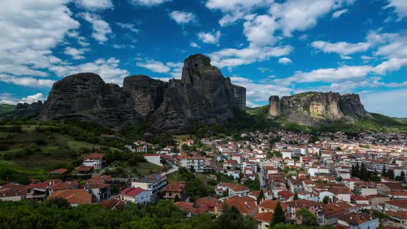 Landscape of Meteora in Greece alt