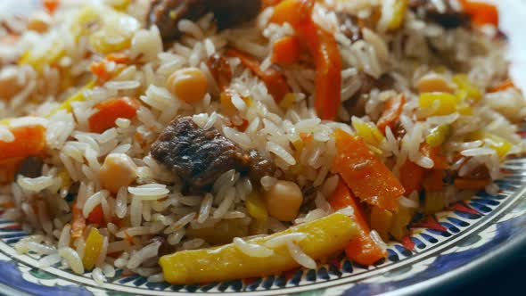 Meat Pilaf  Uzbek National Food alt