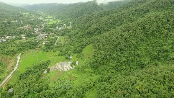 Aerial View Mountain Village 15 alt