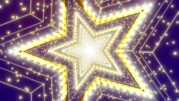 Flying In Star Stages Tunnel 04 4K alt