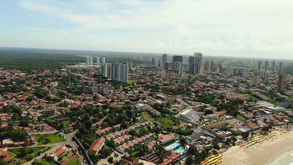 Aerial shot of buildings in Natal alt