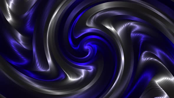 Abstract Blue Twisted Line Background Animation