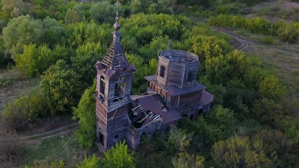 Abandoned Rural Wooden Church 2