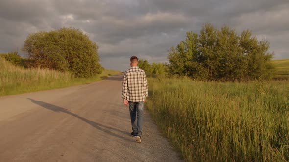 Outdoor Activities Travel Concept Man in Nature alt