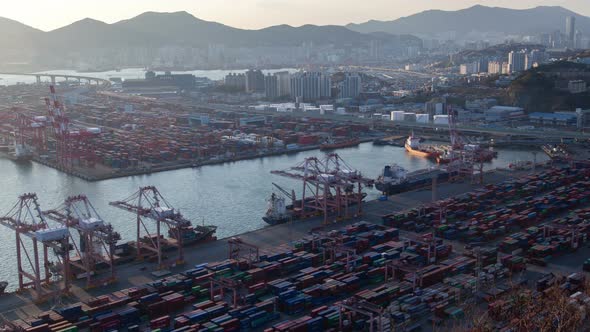 Korea Water Port Infrastructure Busan Timelapse alt