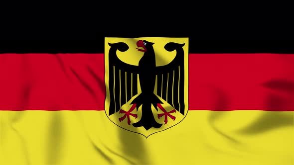 4K Germany Flag - Loopable