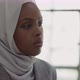 Upset AfricanAmerican Woman with Hijab in Office Hall - VideoHive Item for Sale
