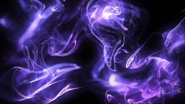 Purple Particles Background Loop 4K