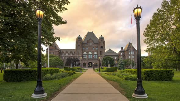 Toronto, Canada - Timelapse  - The Legislative Assembly of Ontario