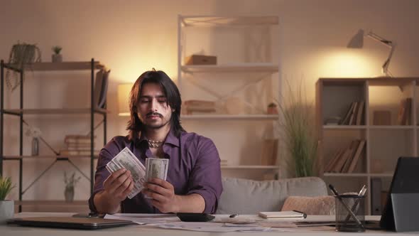 Financial Counting Business Man Monthly Profit alt