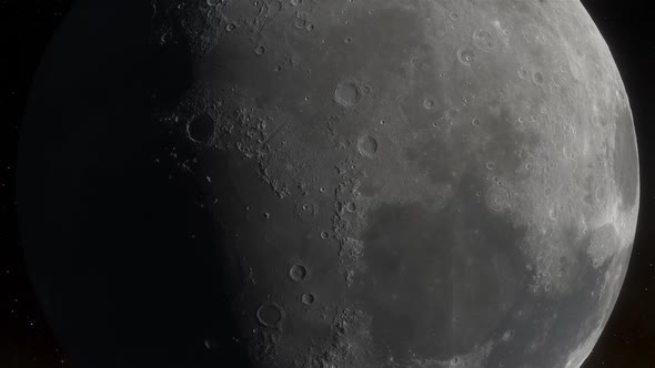 Space Background - Close-up of the Moon alt