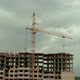 Construction Site Time Lapse with Crane Working on Buildings - VideoHive Item for Sale