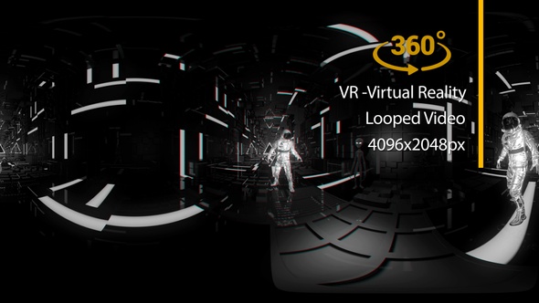 VR360 Tunnel Astronaut Alien 02 Virtual Reality