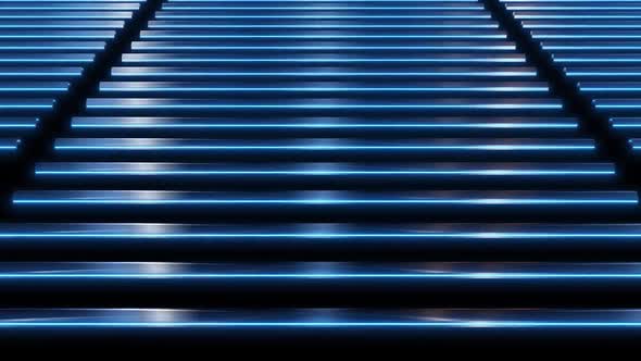 Colored Glossy Metal Neon Strips Pack 4K alt