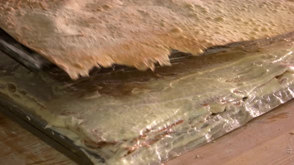 Cooking Layered Cake at Bakery alt