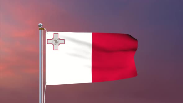Malta Flag 4k