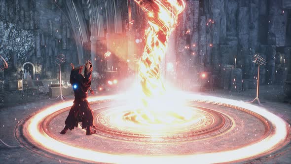 The Ancient Wizard Is Training In Combat Magic alt