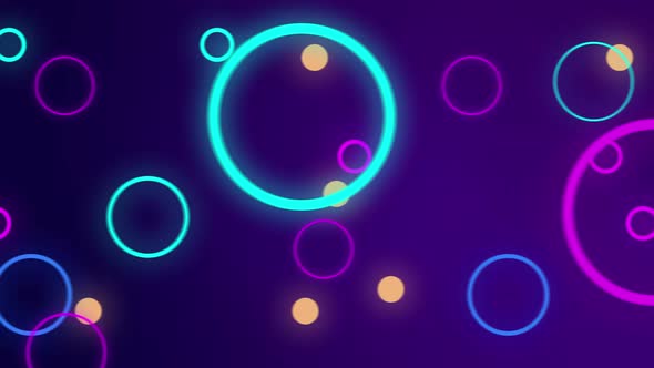 Glowing Multicolored Circles