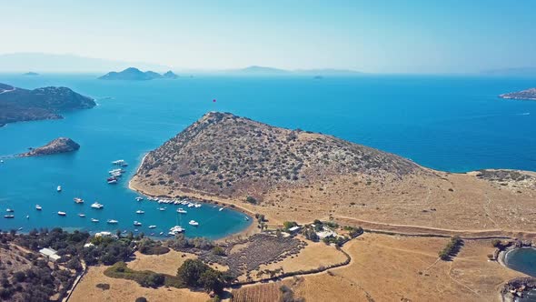 Gümüşlük Bodrum Drone Footage alt