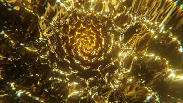 Gold Flower background | Gold particles background