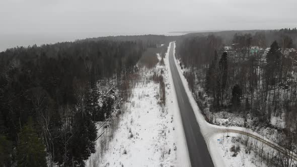 Asphalt Road Near Gulf Lake alt