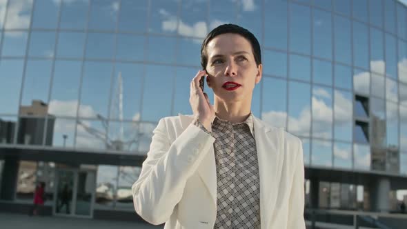 Successful Businesswoman Talking on the Phone alt