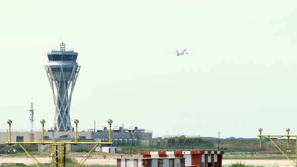 Barcelona International Airport Radar Traffic Control Tower
