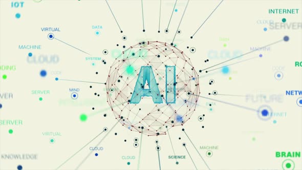 Creative Artificial Intelligence Bright Concept Animation