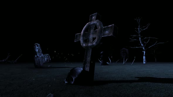 Horror Night and Christian Cemetery, Motion Graphics | VideoHive