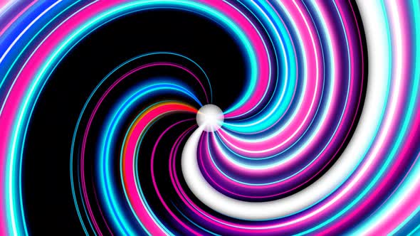 Abstract Fantasy Glow Twirl Line Background