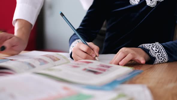 Cropped View of Process of Learning How To Write Sentences alt