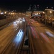 Timelapse.Night City Traffic on the Highway. Speed Limit Signs - VideoHive Item for Sale