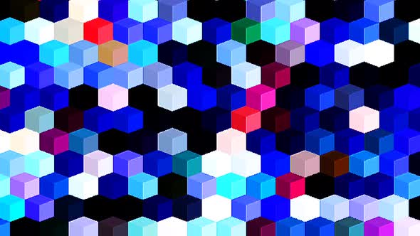 animated box shape with colorful shining light alt