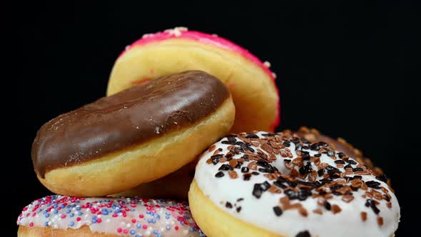 Rotating Colorful Donuts