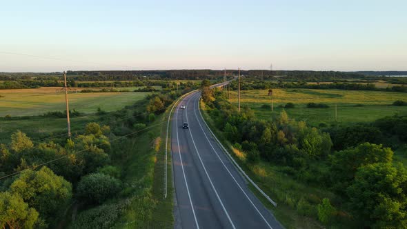 A Highway That Runs Through The Countryside