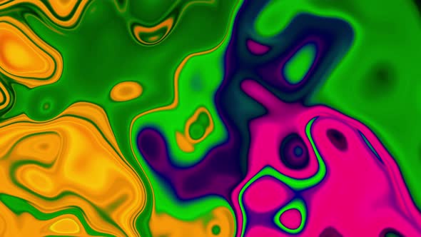 Abstract wavy liquid background. Colorful liquid shiny background.