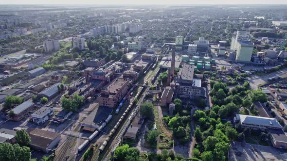 Industrial Building From Above alt