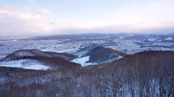 Beautiful Sapporo city and nature in Hokkaido Japan alt