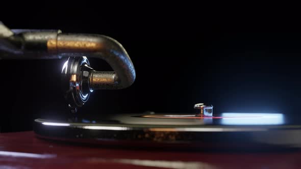 Playing Music On Gramophone alt