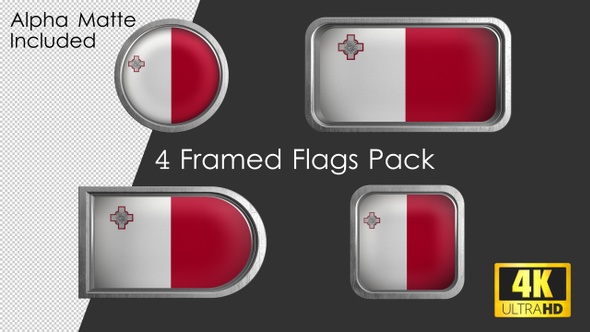 Framed Malta Flag Pack alt