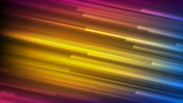 Colorful Neon Glowing Abstract Stripes